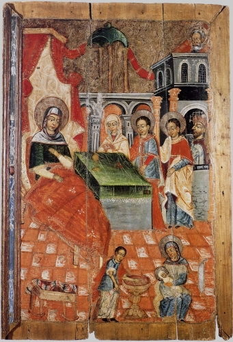 Рождество Богородицы. Белорусская Икона VII век.